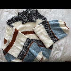 multicolored sweater